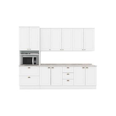Imagem de Cozinha Modulada Henn Americana Henn 7 Peças C5P63 Branco