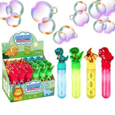 Imagem de Kit Brinquedo Bolha De Sabão Dinossauro Atacado Festa 24pçs - Attic - 
