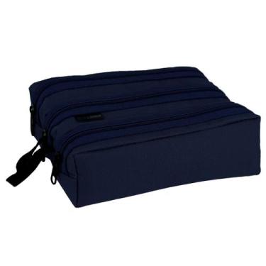 Imagem de Estojo Escolar Infantil 3 Divisórias Bolsinha Porta Lapis Caneta Organ