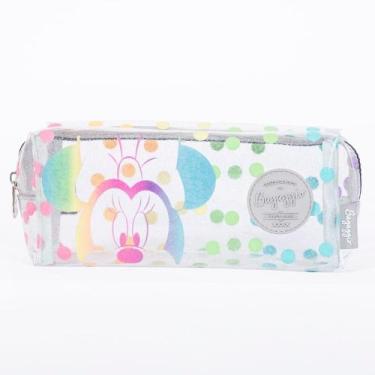 Imagem de Estojo Escolar Feminino Minnie Rainbow Colorido - Disney, U