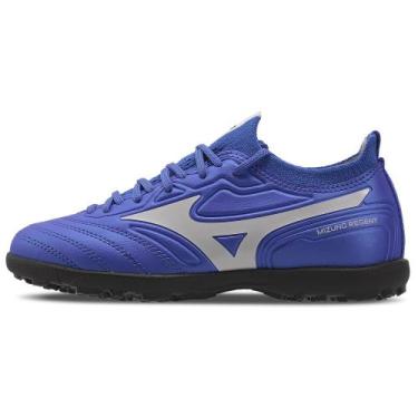 Imagem de Chuteira Society Mizuno Regent AS Junior, Azul, 31