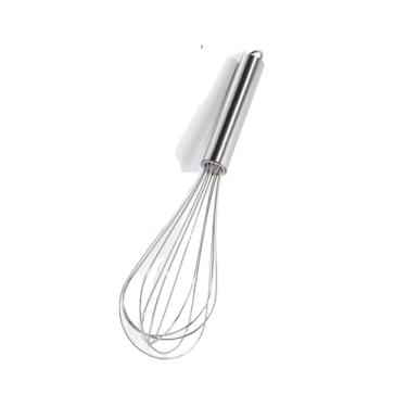 Imagem de Batedor de Ovos e Massas Fouet, Inteiramente em Aço Inoxidável, Excelente Durabilidade e Belo Design, Útil Para Diversas Receitas Como Massas de Bolo, Tortas, Pães, Cremes, Claras em Neve