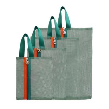 Imagem de Conjunto de nécessaire viagem organizador 4 peças - qualis, Verde