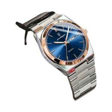 Imagem de Relógio De Quartzo Masculino À Prova d'Água Com Data E Dia Da Semana E