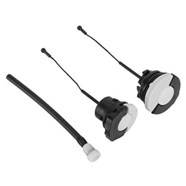 Imagem de Conjunto de tampa de óleo de combustível de gás Premium ABS Kit de substituição durável para MS210C MS250C MS310 MS192 MS360 Peças de motosserra Tampa de óleo de combustível Tubo