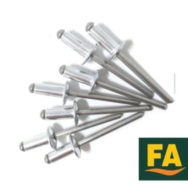 Imagem de Rebite pop 412 - diam. 4,00mm x 12,00mm comp. caixa c/1.000 unid. - FL