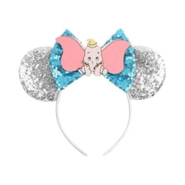Imagem de Tiara De Lantejoulas Disney Dumbo Mickey Mouse Para Mulheres, Acessóri