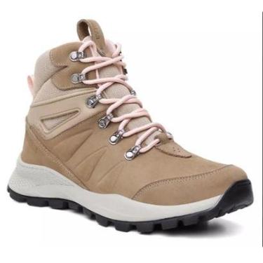 Imagem de Bota Feminina Adventure Bjorn Bege Couro Legítimo Solado Borracha-Feminino