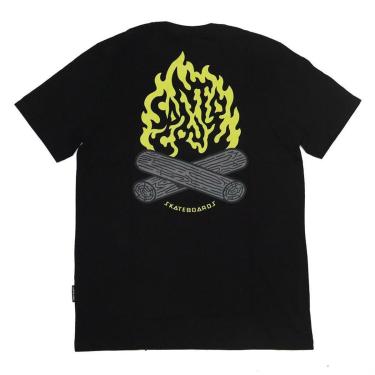 Imagem de Camiseta Santa Cruz Campfire - Preto-Masculino