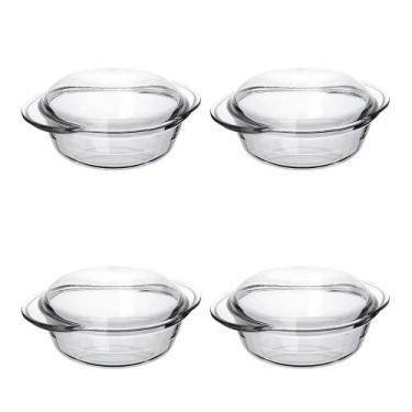 Imagem de Kit 4 Terrina Refratarios Marinex Nadir 1 Litro