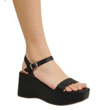 Imagem de Sandália Plataforma Estilo Anabela Feminina Vizzano 6559103-Feminino