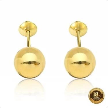 Imagem de Brinco Bola em Ouro 18k teor 750 - Sofistgold Joias, 3mm