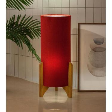 Imagem de Luminária de Chão Vitoria Terracota/bolcle - Mais Madeira, Laranja, Bi