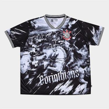 Imagem de Camiseta Corinthians Plus Size Quebrada Masculina-Masculino