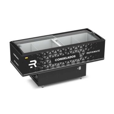 Imagem de Expositor Ilha Congelados Vanguard Top 2,00m Vidro Semi Curvo Eivt2000