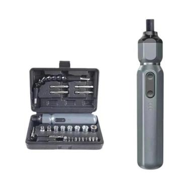 Imagem de Chave De Fenda Elétrica Compacta Sem Fio Com Bateria De Lítio Recarreg