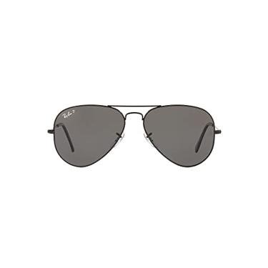 Imagem de Óculos de Sol Ray-Ban Polarizado Aviator Large Metal 0RB3025 002/48 Tam 58 / Preto - Lentes Preto