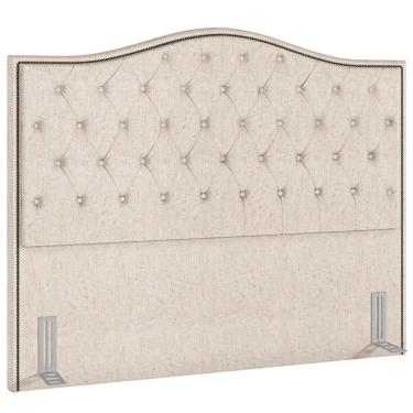 Imagem de Cabeceira Cama Box Casal 140cm Siena P02 Linho Cru - Mpozenato