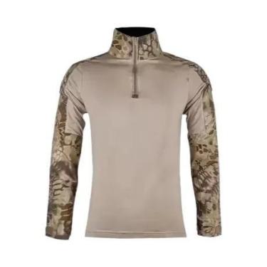 Imagem de Camiseta Tática De Manga Longa Camuflada Para Homens, Respirável, Para