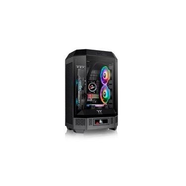 Imagem de Gabinete Gamer Thermaltake The Tower 300, Micro-Tower, Lateral em Vidro Temperado, 2x FANs 140mm, Preto - CA-1Y4-00S1WN-00