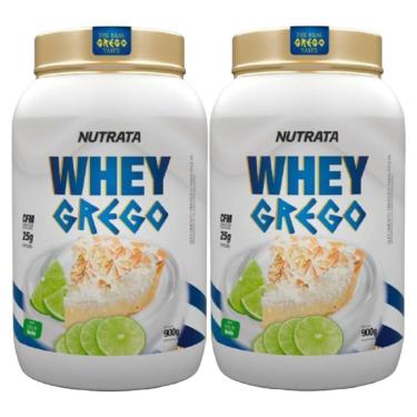 Imagem de Kit 2X Whey Grego - 900g Torta de Limão - Nutrata-Masculino