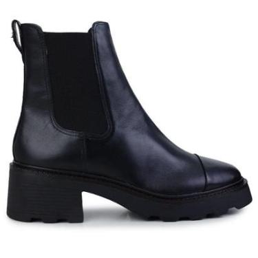 Imagem de Bota Feminina Carrano Couro Leather Preta - 4860-Feminino