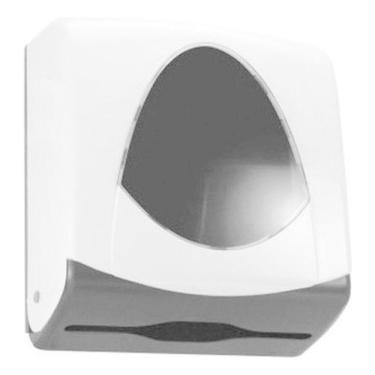 Imagem de Toalheiro para Papel Interfolha Start S12 para 2 Ou 3 Dobras com Fechadura em ABS Branc...