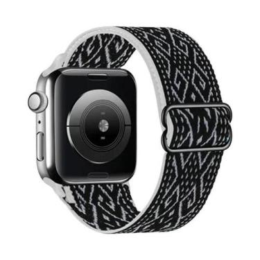 Imagem de Pulseira De Nylon Elástica Ajustável Para Apple Watch 38mm 40mm 41mm 4