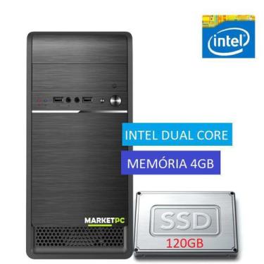 Imagem de PC Computador Intel Dual Core 4GB SSD 120GB - MktPc