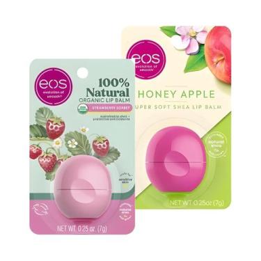 Imagem de Kit 2 Unidades EOS Lip Balm - Strawberry + Apple