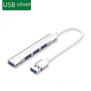 Imagem de Hub USB-C 3.0 Tipo 3.1 4 Portas com Otg em Liga de Alumínio para Expansão de Dispositiv...