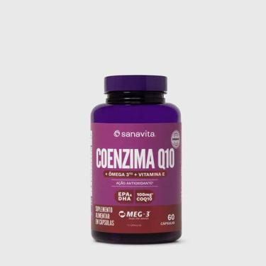Imagem de Coenzima Q10 100mg + Ômega 3 60 Caps Sanavita