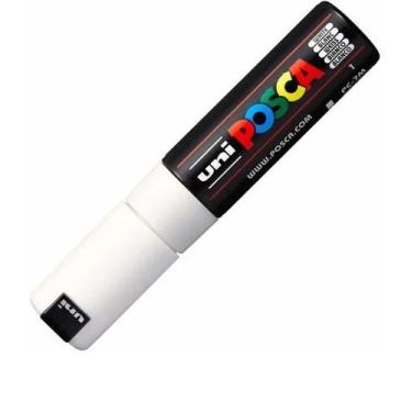 Imagem de Caneta Posca Ponta Bullet Pc-7m Branca - Uni
