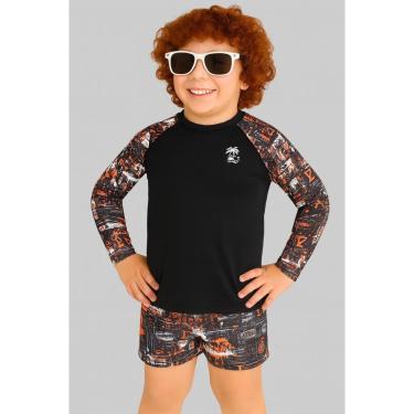 Imagem de Conjunto Infantil Menino Camisa Térmica Uv50 E Bermuda-Masculino
