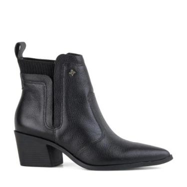 Imagem de Bota Feminina Di Valentini 5307.11495 em Couro Preto, Preto, 35