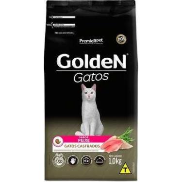 Imagem de Ração Seca Premier Golden para gatos adultos castrados sabor peixe 1kg