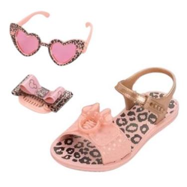 Imagem de Sandalia Infantil Menina Minnie Dress Like Grendene Kids, Rosa, Rosa, 
