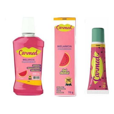 Imagem de Carmed Fini Melancia Kit completo Creme/Enxag/labial
