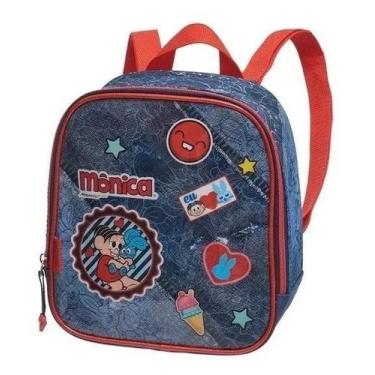 Imagem de Lancheira Térmica Infantil Costas Menina Mônica Sansão Jeans - pacific