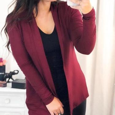 Imagem de Kimono Cardigan feminino Viscolycra  Cardigã kimono - Sameliê, Vermelh