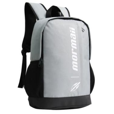 Imagem de Mochila Escolar Bolsa Masculina Juvenil P/ Notebook Mormaii, Cinza