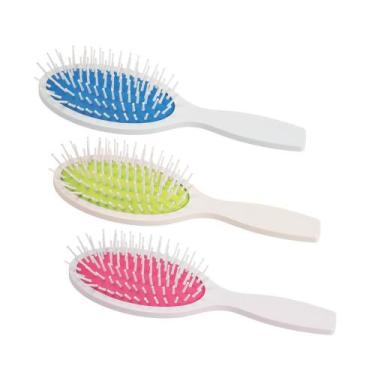 Imagem de Escova De Cabelo Natusplant Magic Colors Branca Oval - 3-CORPUS