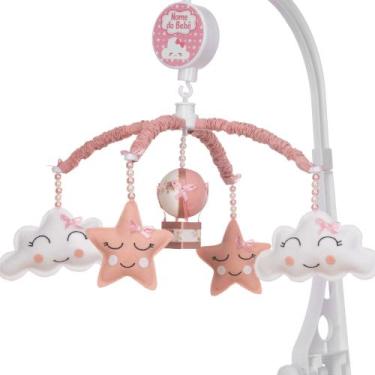 Imagem de Mobile Para Berço Musical Giratório Chuva De Amor Balão Rosé - Le-Leão