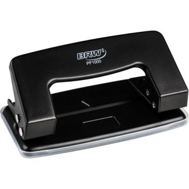 Imagem de Perfurador de Papel Metal 2 Furos P/10FLS Preto - BRW