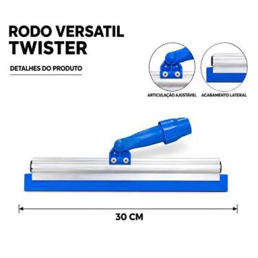 Imagem de Rodo versatil twister 30 cm articulado sem cabo