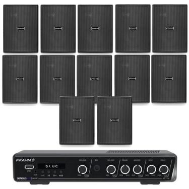 Imagem de COMP Kit Amplificador Sensus Lite 260 + 12 caixas Frahm PS 200 Preta