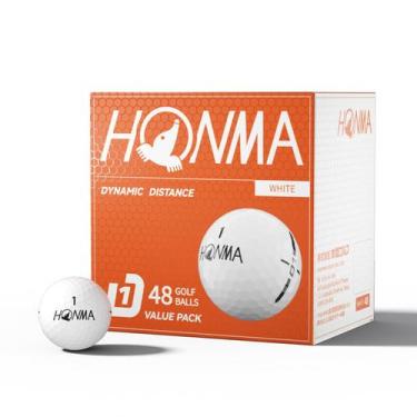 Imagem de Bolas de golfe Honma, pacote com 48 unidades, máxima distância, baixo 