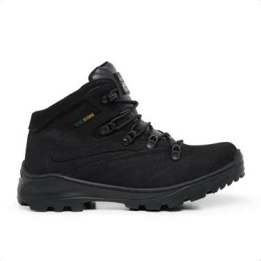 Imagem de Bota Coturno Masculina Couro Acero Advanced Conforto, Preto