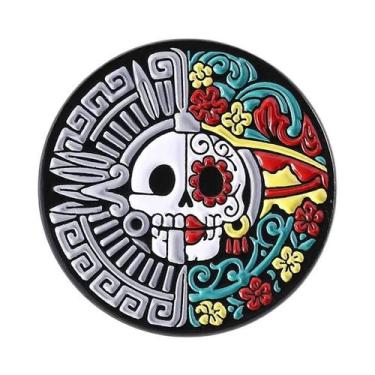 Imagem de Pins De Esmalte E Broches De Lapela Com Tema Caveira Catrina Do Dia Do