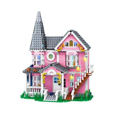 Imagem de Conjunto De Blocos De Montar Casa Assombrada Coraline Pink Palace, Mod